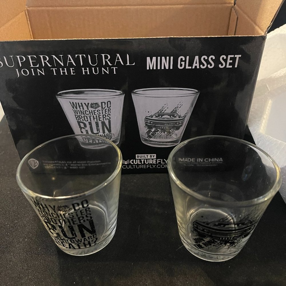 Supernatural CultureFly Summer 2021 Exclusive Mini Glass Set (123)